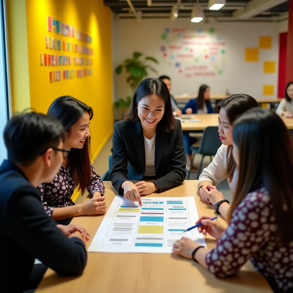 Professional team collaboration