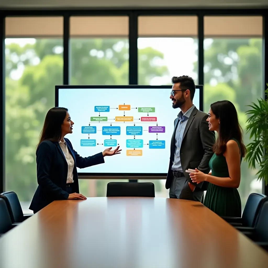 Professional business solutions illustration